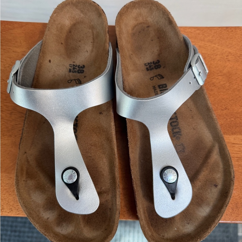 Birkenstock Gizeh - silver - Picture 3 of 5